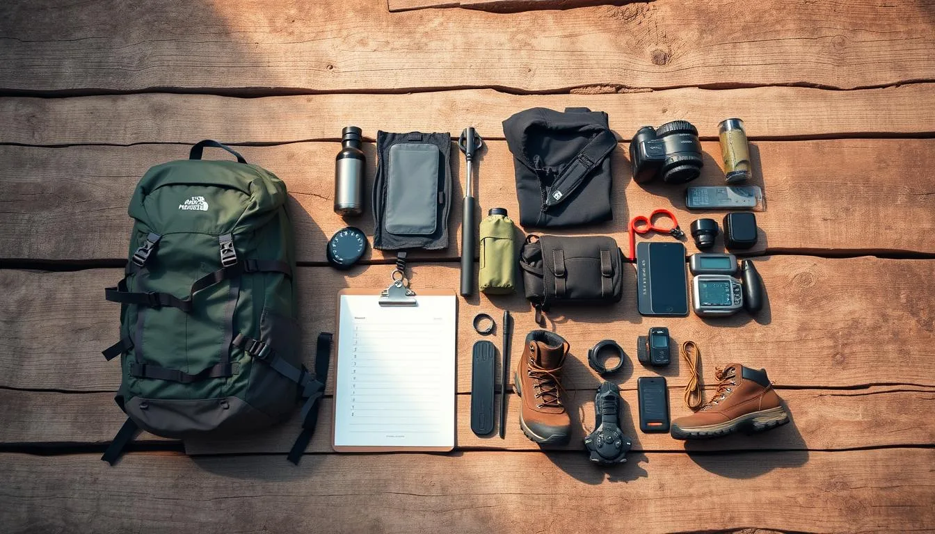 Hiking gear checklist