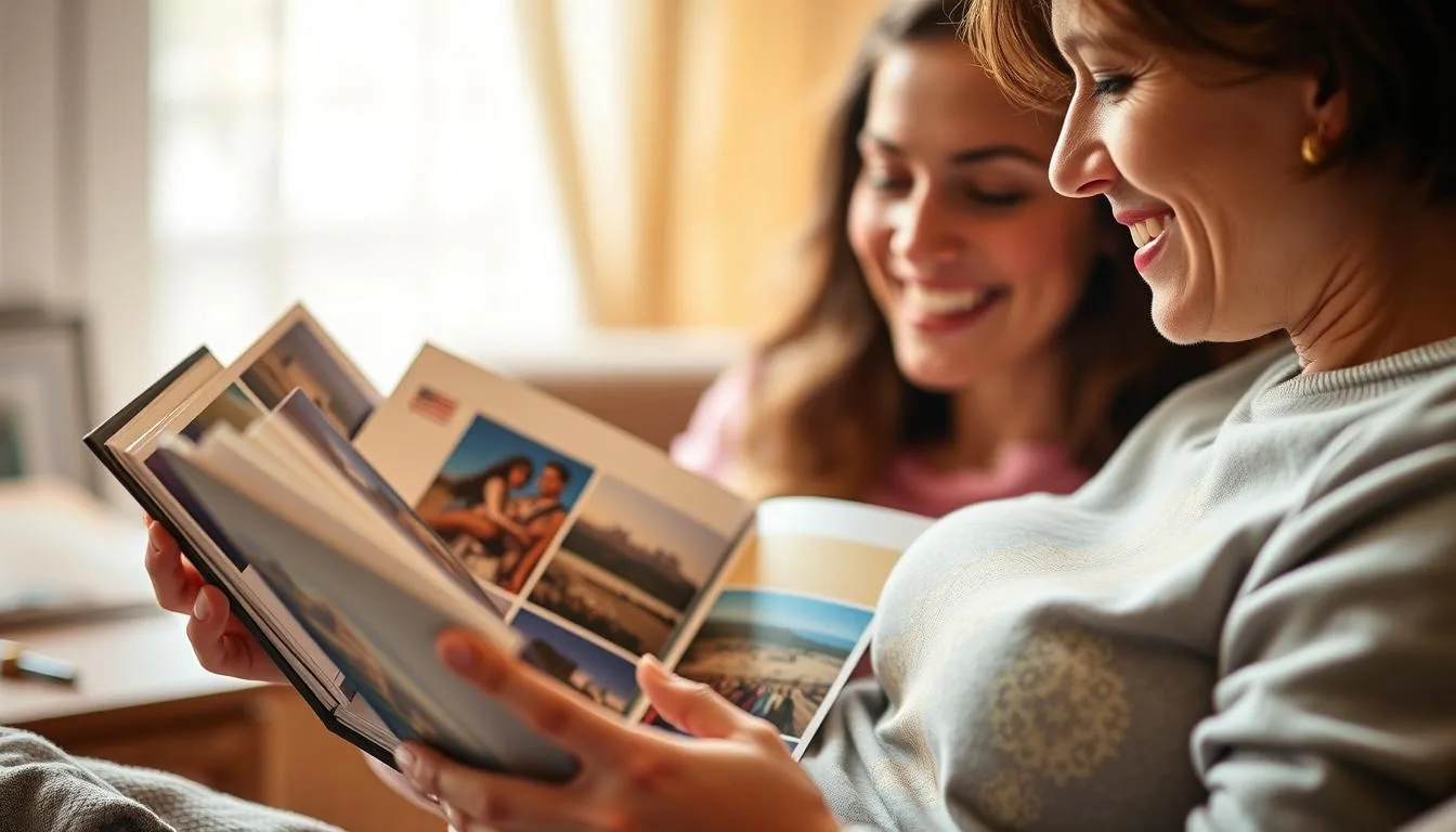 Person looking through travel photo album, reminiscing about adventures captured through how to shoot travel photos like a pro Person looking through travel photo album, reminiscing about adventures captured through how to shoot travel photos like a pro