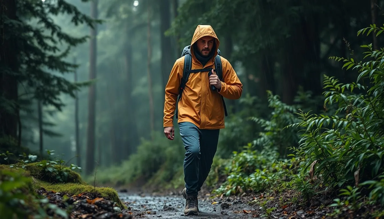 Rain gear for hiking