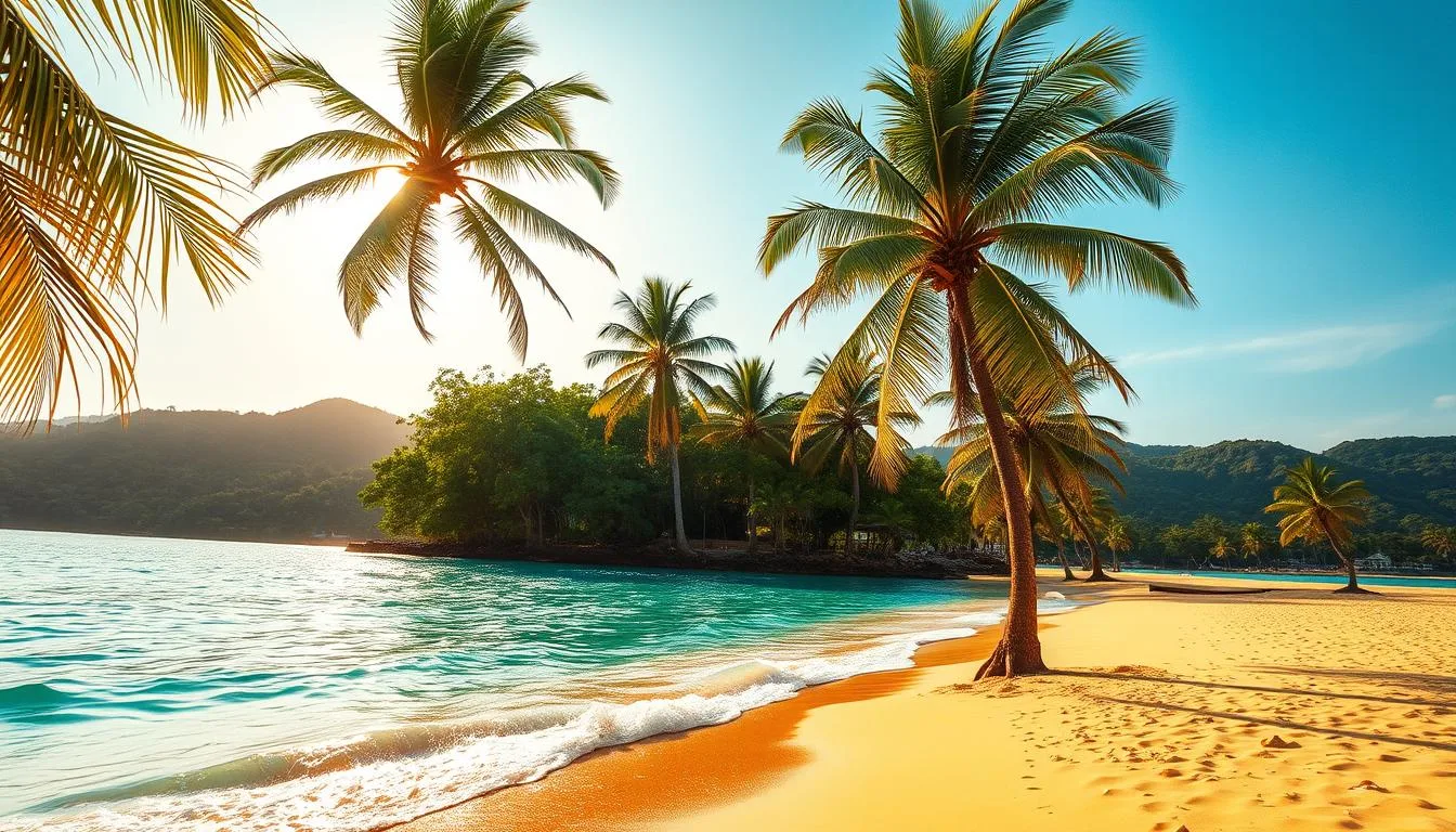Tropical beach vibes